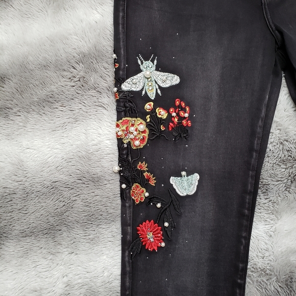 Black charcoal Bebe jeans , jegging for woman - Picture 10 of 10